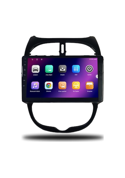 Carplayer Peugeot 206 1999-2011 Uyumlu Android Multimedya 4gb Ram 32gb Hafıza Carplayer Peugeot 206 1999-2011 Uyumlu Android Multimedya 4gb Ram 32gb Hafıza