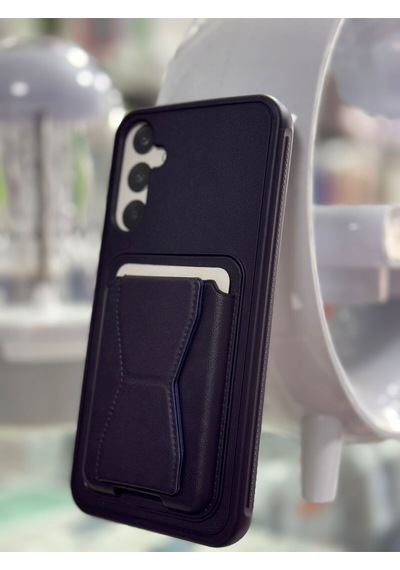 Samsung Galaxy A34 Uyumlu Standlı Deri Kartlıklı Kılıf