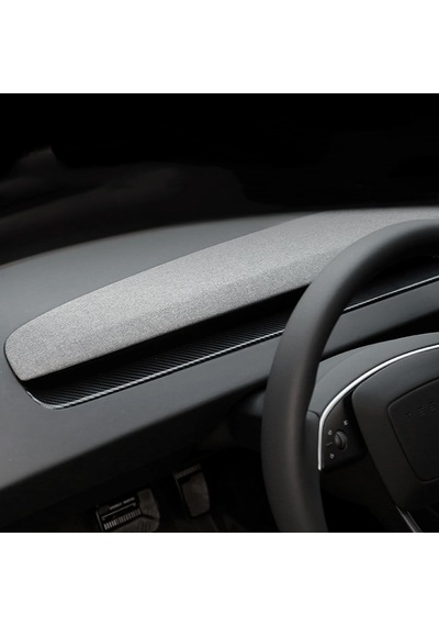 Tesla Model Y Juniper İçin Uyumlu Göğüs Havalandırma Alanı Kaplama 2 Parça Mat Karbon