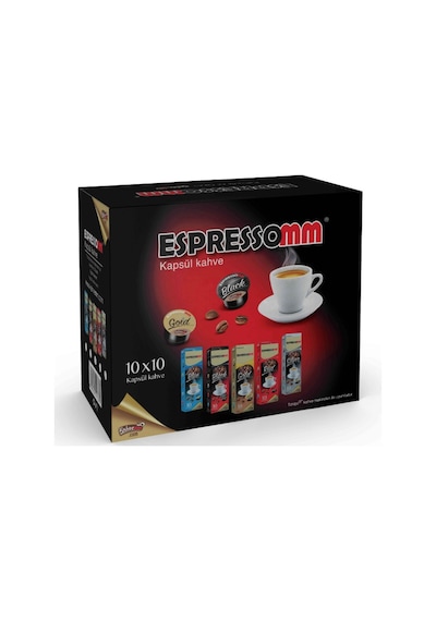 Espressomm® Tchibo Cafissimo Makineleri İle Uyumlu Blue Kafeinsiz Kapsül Kahve 10'lu