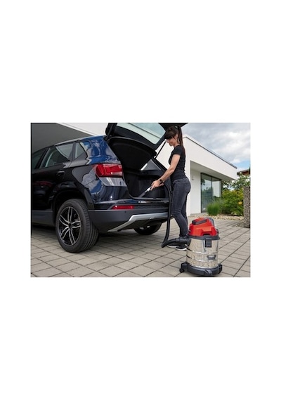 Akülü Islak/kuru Süpürge, 20 Litre Paslanmaz Çelik Tank