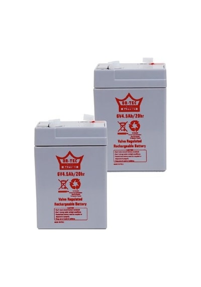 Ortec Kuru Akü 6 V 4.5 Ah Beyaz
