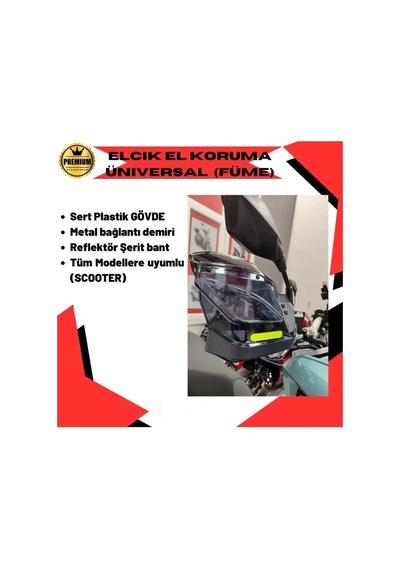 Motoanl Motosiklet El Koruma Rüzgarlık Siperlik Plastik El Koruması Scooter,cross,vitesli Ve Atv Mod Uygun