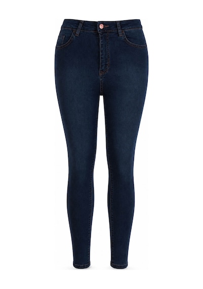 Double Slim Skinny Koyu Mavi Kadın Jean Pantolon 3529