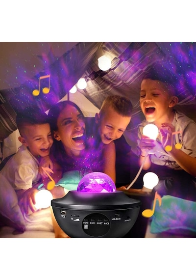 Zenon Smart Starry Light-Blth+Müzik+7 Farklı Ambians Projektör