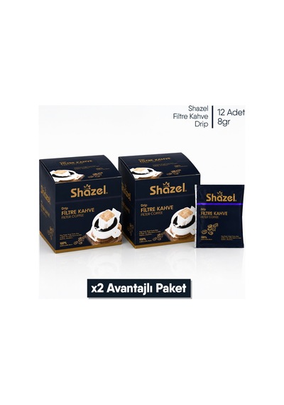 Shazel Filtre Kahve Drip Classic - 8 Gr. 12 Adet 1 Kutu
