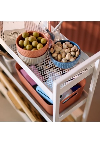 Ikea Nıssafors Servis Arabası, Beyaz, 50,5x19x67 Cm