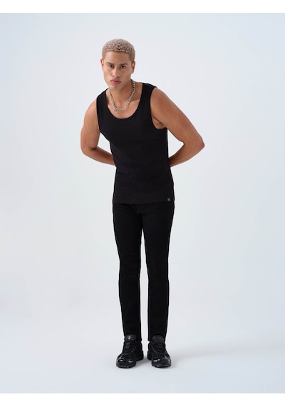 Loft Siyah Erkek Kolsuz T-shirt Lf2038493 SIYAH