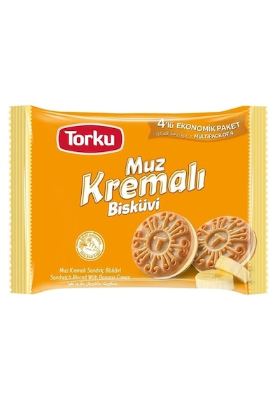 Kremalı Muzlu Bisküvi 4 61 8 Adet