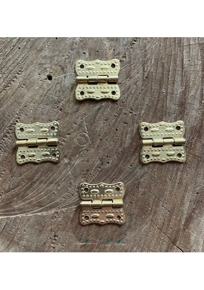 PAPATYA 3CM MİNİ MENTEŞE TAVLA KUTU MENTEŞE SARI RENK 100ADET