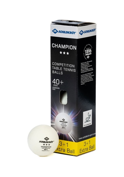 Donic Schildkröt 608541 Champion 3 Yıldız Ittf Onaylı 4 Lü Masa Tenisi Maç Topu