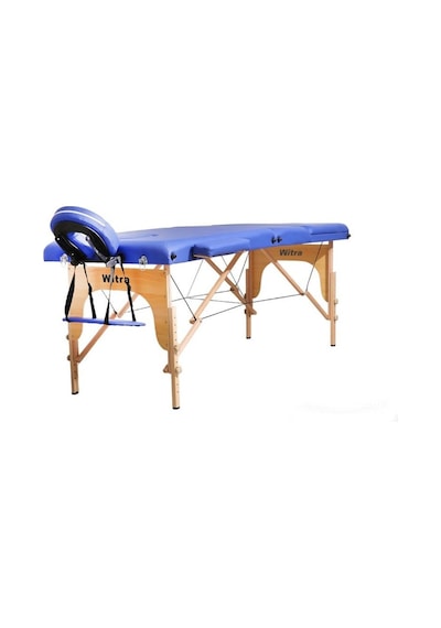 Medkaltec Mavi 3 Parçalı Katlanabilir Masaj Yatağı, 250 Kg Kapasiteli