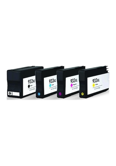 BK Hp 932XL/933XL Uyumlu Kartuşlar - 1 Takım 4 Adet