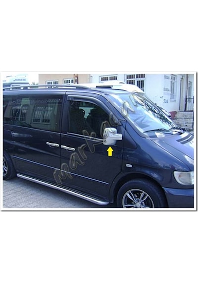 Woc Chrome Mercedes Vito Krom Ayna Kapağı 1996-2003 2 Parça Abs K