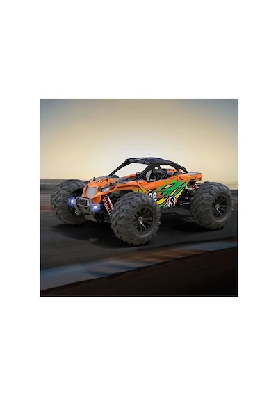 Uzaktan Kumandalı Araba Full Fonksiyon Işıklı Drift 4x4 36km Hız Yapan Jip Off Road Aracı Siyah - Turuncu