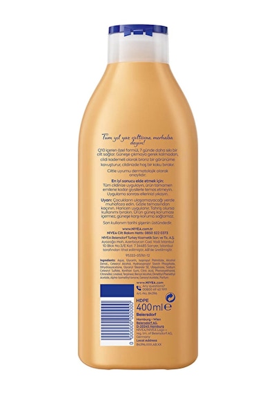 2 Adet Nivea Q10 Sıkılaştırıcı Ve Bronzlaştırıcı Losyon 400 Ml