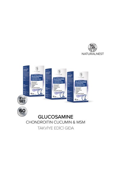 Naturalnest Glucosamine Chondroitin Curcumin & Msm Tablet 3 Adet