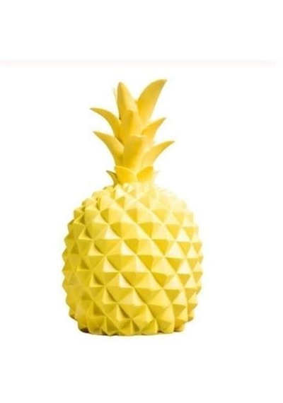 Ananas Şeklinde Desenli Büyük Boy Pilli Masa Ve Gece Lambası Çok Renkli