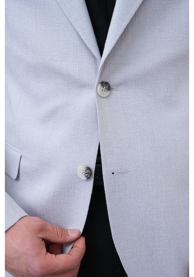 Dupont Classics Dupont Slim Fit Sivri Yaka 6 Drop Çift Yırtmaç Keten Blazer Ceket - Nefes Alabilen Hafif Erkek Ceket Gümüş Dupont Classics Dupont Slim Fit Sivri Yaka 6 Drop Çift Yırtmaç Keten Blazer Ceket - Nefes Alabilen Hafif Erkek Ceket Gümüş
