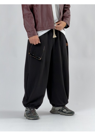 Cocopelli Siyah Oversize Baggy Erkek Pantolon Coc3414