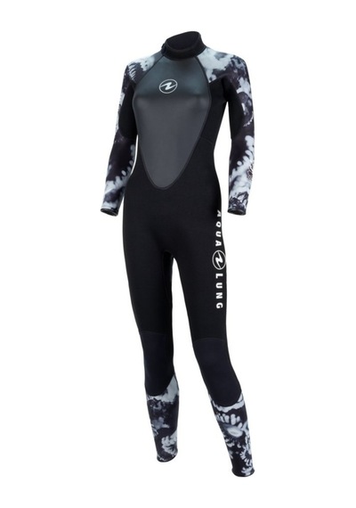 Aqualung Hydroflex Kadın 3Mm Dalış Elbisesi Siyah/Gri - (544595956) Siyah