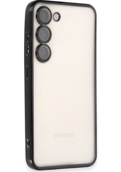 Samsung Galaxy S23 Plus Uyumlu Kılıf Lensli Silikon - Siyah
