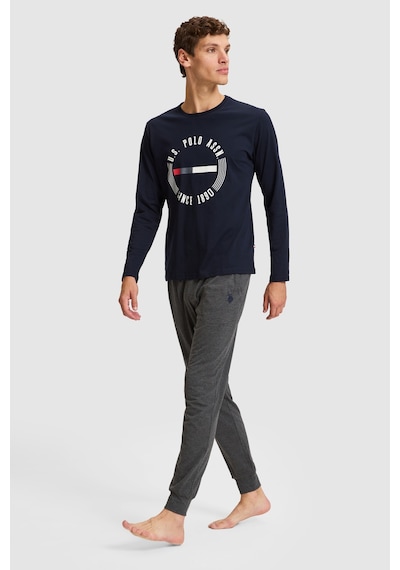 U.S. Polo Assn. Erkek Lacivert Pijama Takımı 50333253-vr033