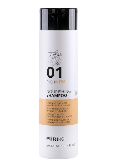 Purıng 01 Richness Kuru Yıpranmış Saçlar İçin Avokado Ve İpek Proteinli Besleyici Onarıcı Şampuan 300ml Kuru - Yıpranmış