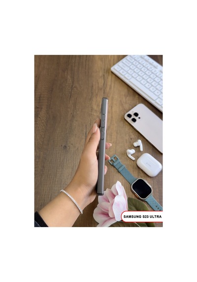 Samsung Galaxy S23 Ultra Uyumlu Mat Sert Klein Kılıf Gri