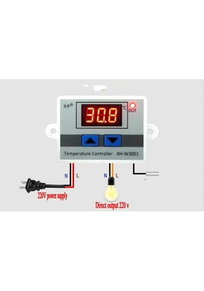 Termostat Sıcaklık Kontrol 220 V 1500 Waat