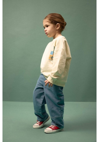 Defacto Erkek Bebek Regular Fit Düz Paça Jean Pantolon G6875a526spnm28 Mavi-nm28