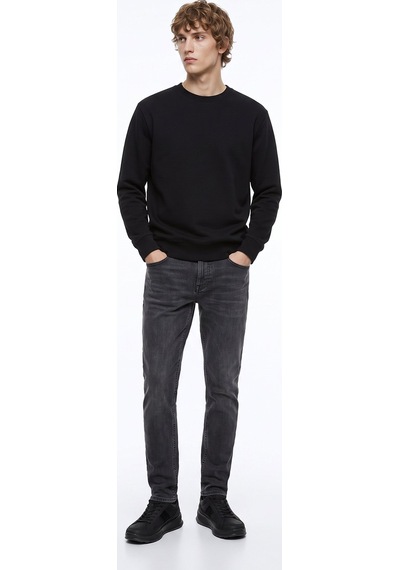 Limon Siyah Erkek Relaxed Sweatshirt L6wm-swt9518