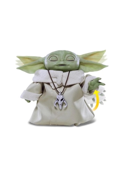 Baby Yoda İnteraktif Animatronic 25+ Ses Ve Hareket Kombinasyonlu İnteraktif Oyuncak Bebek