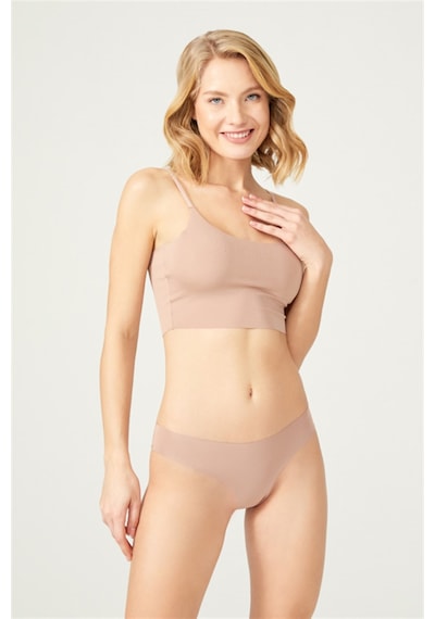 Cottonhill Basic İz Yapmayan Lazer Kesim Kadın Bikini Külot 5'li Paket Model1 Çok Renkli
