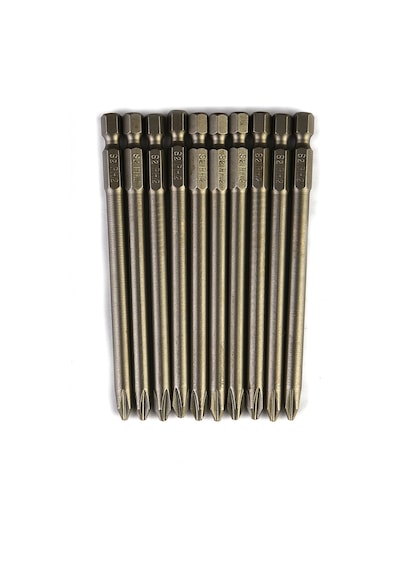 Merttools Yıldız Uzun Bits Uç Ph2 100 Mm 10 Adet