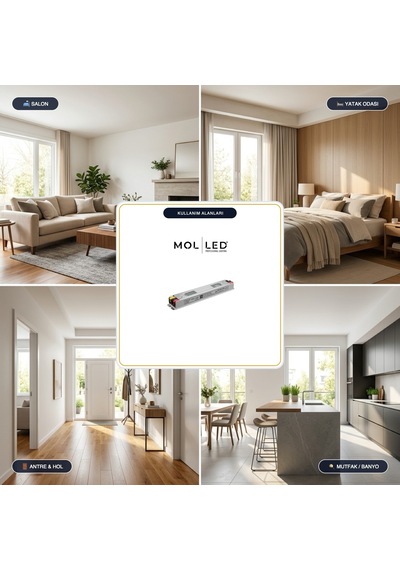 Molled Full Power Serisi 55w 12v Slim Led Driver - Mol2624