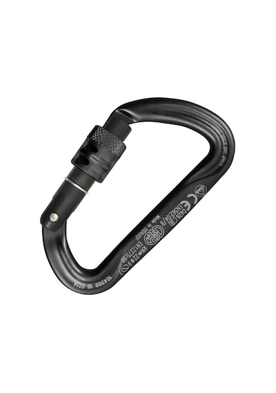 Kong Argon S Screw Sleeve 22kn Asimetrik D Alüminyum Vidalı Karabina En 362 - En 12275 719ha0nnnkk Siyah