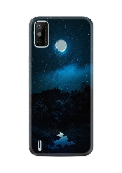 Tecno Spark 6 Go Kılıf Silikon Desen Özel Seri Gece 1633