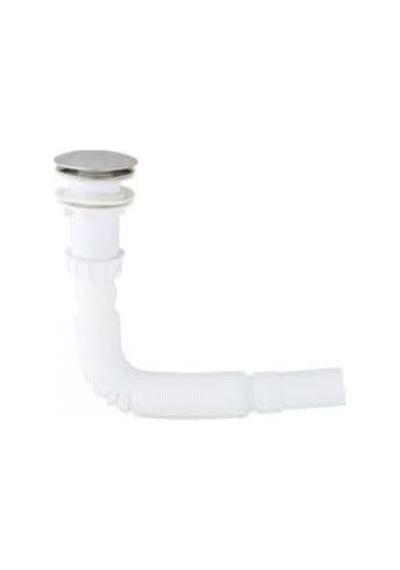 Pop Up Beyaz Bas Aç Koku Stoplu Lavabo Gider Sifon Diğer