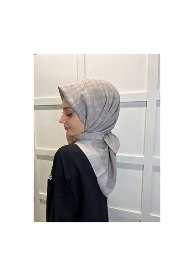 Aker Elegance Monogram Eşarp 1090500 Vizon Vizon