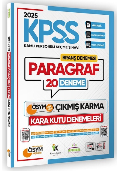 2026 Kpss Lisans Paragraf 20li Deneme Sınavı Ösym Çıkmış Soru Hav