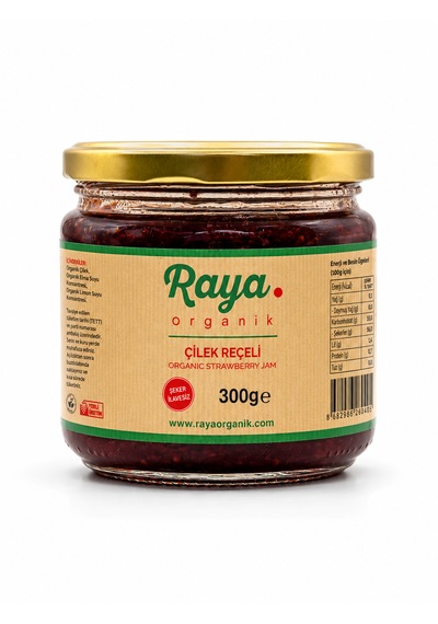 Raya Organik Organik Çilek Reçeli 300 G