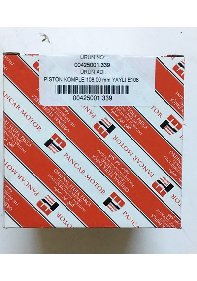 Pancar Motor E108-Z108-V108-D108 16/28-32/48/64 hp uyumlu Piston Segman/sekman Komple Std