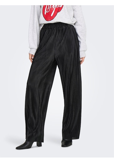 Only Onlclaudıa Plısse Wıde Pant Ptm Kadın Siyah Pantolon - 15346906 Siyah