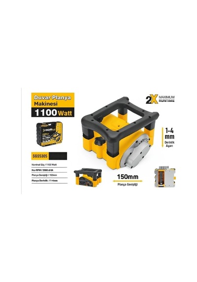 Sgs Duvar Planya Makinesi 1100 Watt Sgs5305