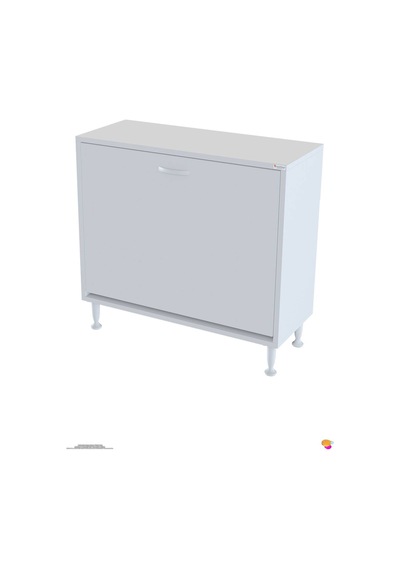 Söke 80 Cm 2 Gözlü Kirli Çamaşır Sepetli Çok Amaçlı Banyo Dolabı 80 Cm