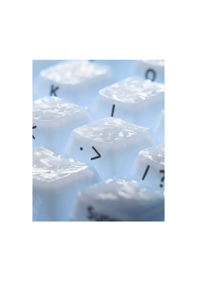 Leaven 128 Tuş Pbt Keycap Seti - Karbon Fiber Şeffaf Cherry Mx Uyumlu Rgb Klavye Tuşları - Şeffaf