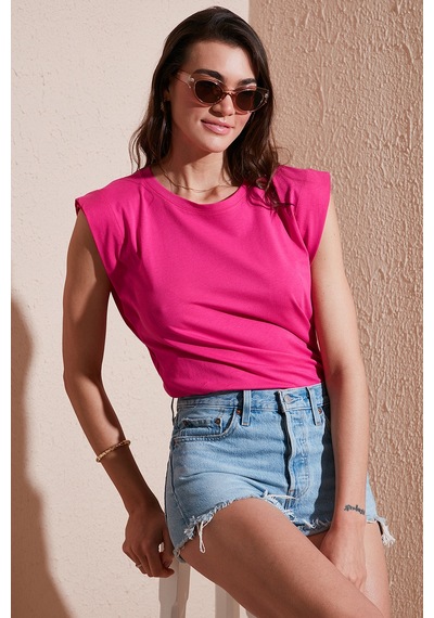 Lela Bayan T Shirt 5864019 Fuşya Fuşya