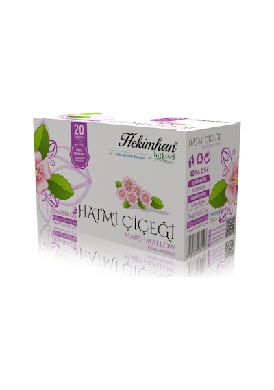 Hekimhan Bitkisel Hatmi Çiçeği Doğal Bitki Süzen Poşet Çay 20 x 2 G