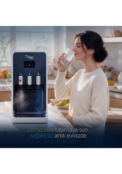 Aura Cebilon Sapphire Sıcak - Soğuk Arıtmalı Tezgah Üstü Su Sebili Su Arıtma Cihazı